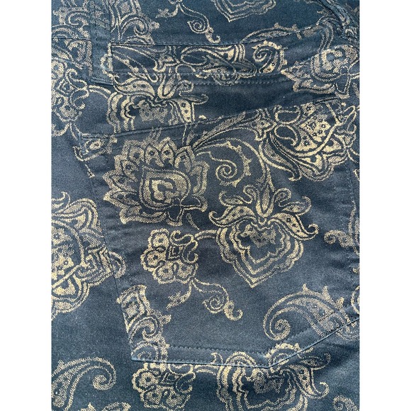 Lauren by Ralph Lauren women’s floral black jeans size 4 - Picture 7 of 7